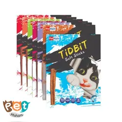 تشویقی مدادی نرم گربه تیدبیت تنوع طعم