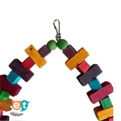 اسباب بازی پرنده مدل تاب بازی زنگوله دار  با رنگ خوراکی مناسب انواع پرنده 943