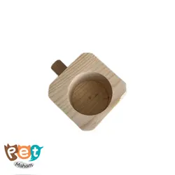 دانخوری چوبی پرنده مدل دانخوری تک ساده مناسب انوع پرنده کد 955