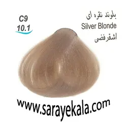 رنگ مو جوو بلوند نقره ای C9 به شماره10.1 حاوی کراتین و ویتامین C