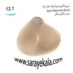 رنگ مو جوو سوپر پلاتین دودی (خوشه نقره ای) به شماره 12.1 حاوی کراتین و ویتامین C