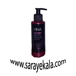 ماسک و شامپو رنگ کننده مو و نرم کننده وینا در حجم 200 میل رنگ قرمز شرابی