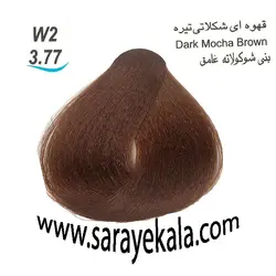 رنگ مو لورینت قهو ه ای شکلاتی تیره W2 به شماره 3.77 حاوی کراتین