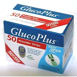 نوار تست قند خون ۵۰ تایی Gluco plus