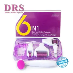 درمارولر تیتانیومی 6 کاره DRS + فیس براش سیلیکونی