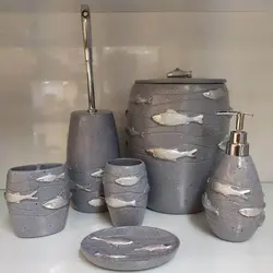 سرویس بهداشتی اکسسوری 6 پارچه رزین - تیمچه کالا