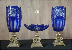 3 تیکه ظروف کریستال فونیکس رو کنسولی کد 78