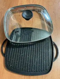 تابه درب دار استیک پز و گریل مربع