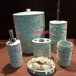 سرویس 6 پارچه بهداشتی رزین مدل صبا سبز - تیمچه کالا