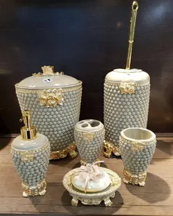 سرویس بهداشتی 6 ئپارچه رزین( مدل سپیده نسکافه ای   کد تخفبف ویژه نوروز gh33546998 - تیمچه کالا