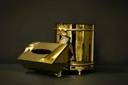 سطل و جا دستمال استیل با کیفیت عالی