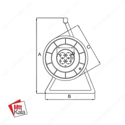 سیار قرقره ای پایه دار کوچک 4 خانه پارسا کد S210