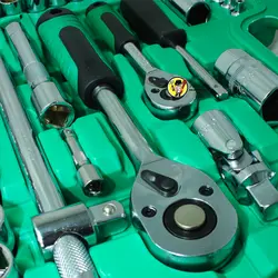 مجموعه 108 عددی آچار و سری بکس و پیچ گوشتی ادون مدل ed108