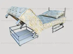 مبل تخت خواب شو  تک نفره باکسدار ۸۵سانتی متر