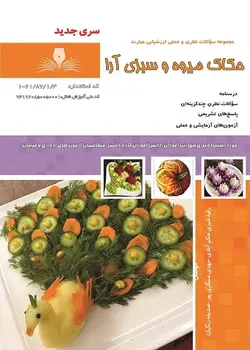 کتاب تست حکاک میوه و سبزی آرا مولف رقیه شیری حکم آبادی