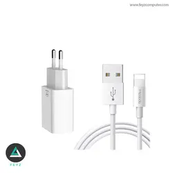 شارژر دیواری مک دودو مدل CH-6720 به همراه کابل تبدیل لایتنینگ