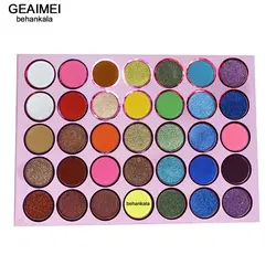 سایه 35 رنگ اکلیلی و مات طرح دلار Geaimei Beauty Eye Shadow
