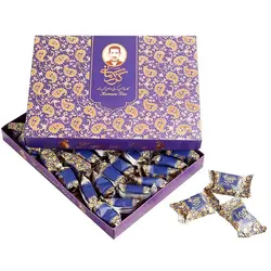 گز کرمانی 28 درصد مخلوط (پسته و بادام) لقمه - 450 گرم