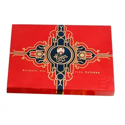 گز کرمانی 38 درصد مغز پسته زعفرانی مخصوص لقمه - 450 گرمی