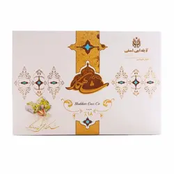 مشخصات، قیمت و خرید گز شاهکار 18 درصد مغز پسته لقمه - 400 گرم