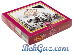 گز مظفری %28 مخلوط پسته و بادام لقمه ای - 450 گرم