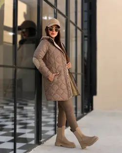 کاپشن سوییت دوزی  مدل درنا