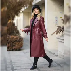پالتو چرم مدل سولینا