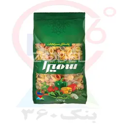 ماکارونی فرمی پفکی سبزیجات 500 گ سمیرا.20ع