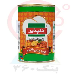 كنسرو لوبيا چیتی با قارچ 420g دلپذیر. 24ع