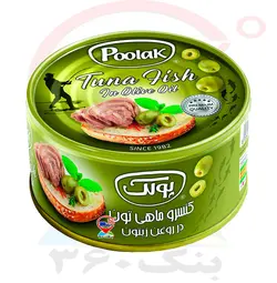تن ماهی در روغن زيتون 180g پولک.24ع