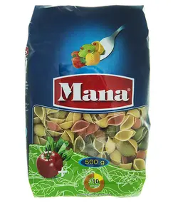 ماکارونی فرمی گوش ماهی سبزیجات 500 گرم مانا. 20ع