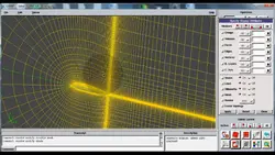 آموزش تولید شبکه باسازمان چند بلوکی حول بال با استفاده از نرم افزار Gambit