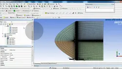 آموزش تولید انواع شبکه‌های باسازمان حول ایرفویل با استفاده  Ansys Mesh  در Workbench