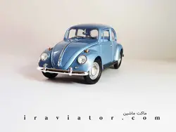 ماکت ماشین فولکس بیتل نقره آبی ROAD SIGNATURE Volkswagen Beetle