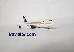 ماکت بوئینگ 747 خط هوایی عربستان سعودی مقیاس 400