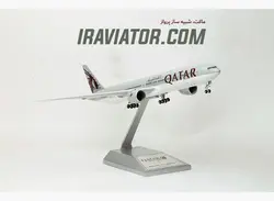 ماکت هواپیما بوئینگ 777 سری 300 قطری مقیاس 200 Qatar