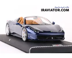 ماکت ماشین فراری Ferrari 458 spider برند BBR Models
