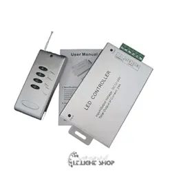 کنترلر RGB دوازده ولت 24آمپر 4کلید فلزی RF