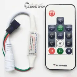مینی کنترلر RGB پیکسل  ICدار 14 کلید قفل دار  RF