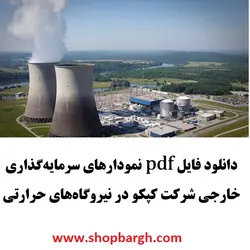 دانلود فایل pdf نمودارهای سرمایه‌گذاری خارجی شرکت کپکو در نیروگاه‌های حرارتی