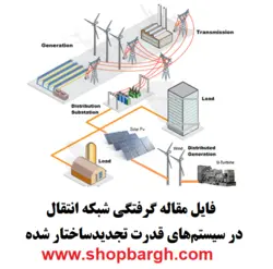 گرفتگی شبکه انتقال در سیستم‌های قدرت تجدیدساختار شده