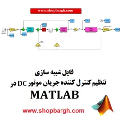 فایل شبیه سازی تنظیم کنترل کننده جریان موتور DC