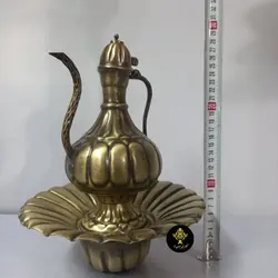 آفتاب لگن برنجی متوسط مناسب کنار سماور زغالی آتشی مدل قلدار