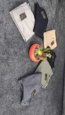 شلوار کتان کش کلاسیک