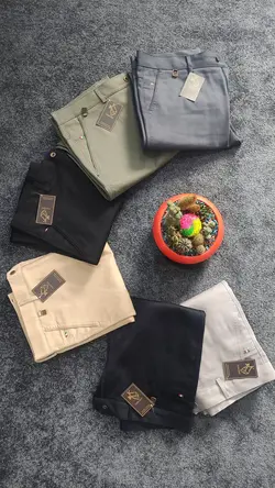 شلوار کتان کش کلاسیک