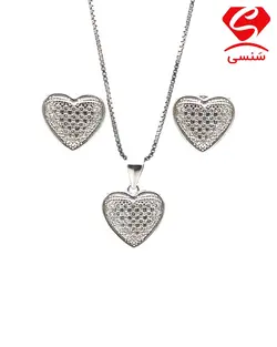 ست نقره مدل قلب