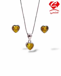 ست نقره سنگ سیترین