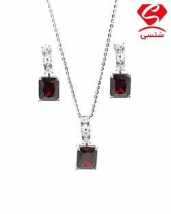 ست نقره یاقوت سرخ