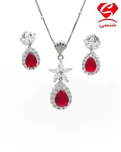 ست یاقوت مدل اشک