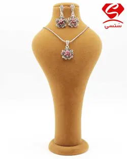 نیم ست نقره یاقوت سرخ